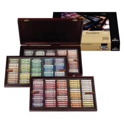 Coffret bois 225 Pastels...