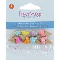 Sachet de boutons - Glace -...