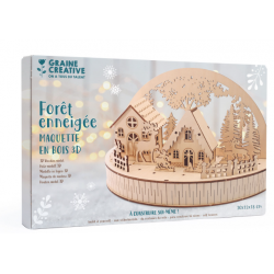 Maquette 3D Foret Enneigee